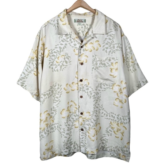 TOMMY BAHAMA Vintage Silk Tropical Hawaiian Button Down Shirt - Picture 6 of 6